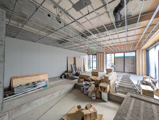 アークスクエアあきる野 貸店舗の内装|R7.10.13現在 (建築中)