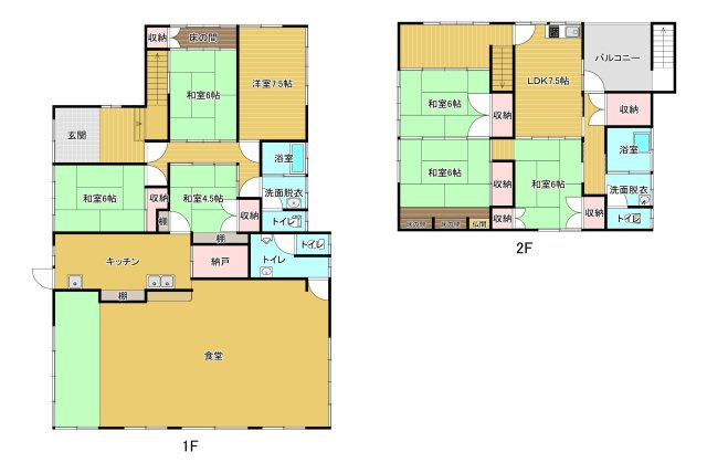 【間取り】 | 都城市今町 レストラン跡地　2,400万円