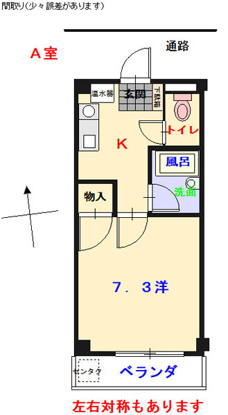 ココハイムⅡの間取り