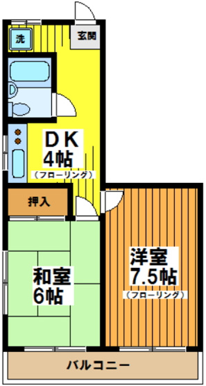 【間取り】 | カーサ幡ヶ谷