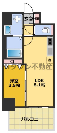 【間取り】 | SOLメイクス新栄 | 間取りです。