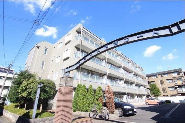 フラット日吉コートＢ棟の外観|オートロック・防犯カメラ・宅配ボックス完備♪
