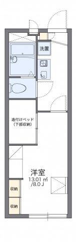 【間取り】 | レオパレスとくしま　中前川町