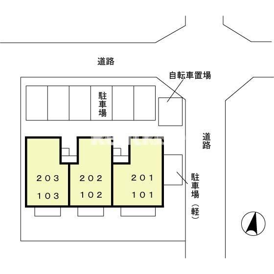 ヴェールちいの区画図