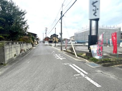【前面道路含む現地写真】 | 西尾市寄住町東浦土地