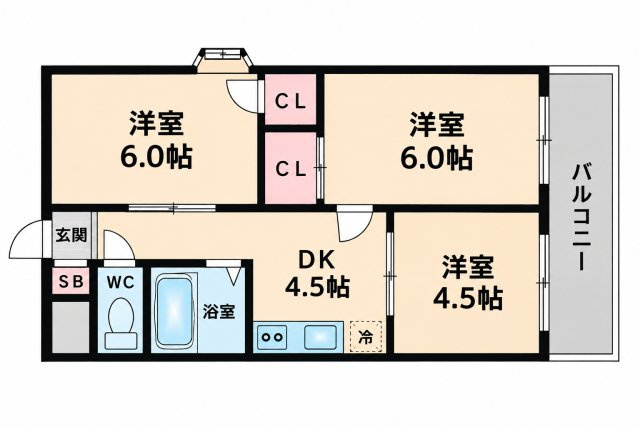 【間取り】 | コーポイン天王寺パート1