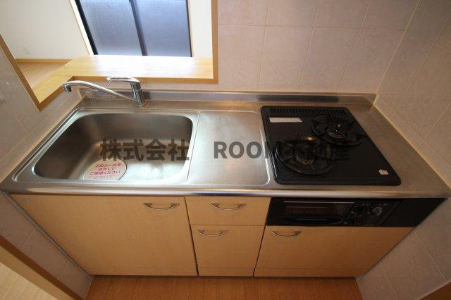 サンタプレイスのキッチン|きれいなキッチンです