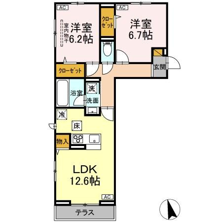 ルヴェール本八幡の間取り