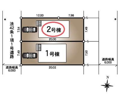 【区画図】 | クレイドルガーデン赤穂市片浜町第１ | 区画図