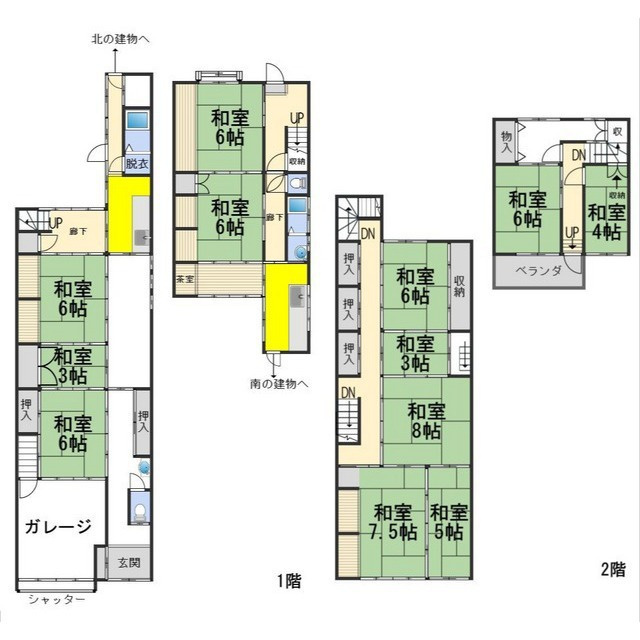 本巣郡北方町北方の一戸建ての間取り