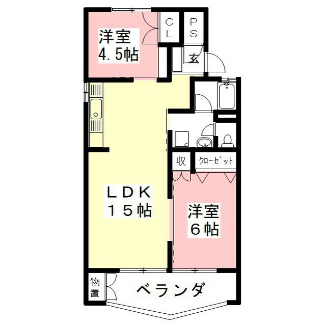 ミサトニューハイムの間取り