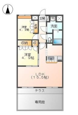 ディベルティ観音寺新町の間取り