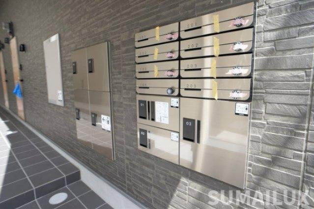 熊本市東区保田窪５丁目のアパートのエントランス|写真は同施工会社の類似物件となります。