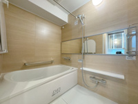 【浴室】 | ロワールマンション福間☆仲介手数料無料☆ | 爽やかな空間で快適なバスタイムをお過ごし下さい。