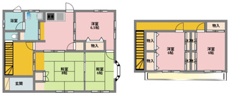 【間取り】 | 高崎市乗附町　中古戸建