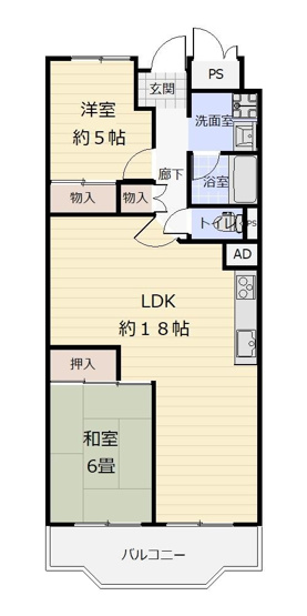 【間取り】 | 日興千里台スカイタウンA棟