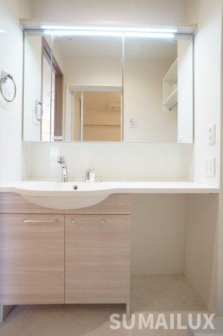 熊本市東区御領２丁目のアパートの独立洗面台