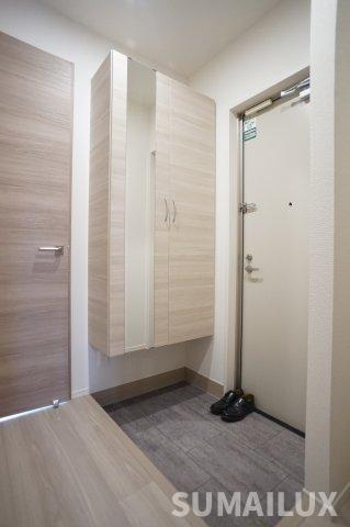 熊本市東区御領２丁目のアパートの玄関