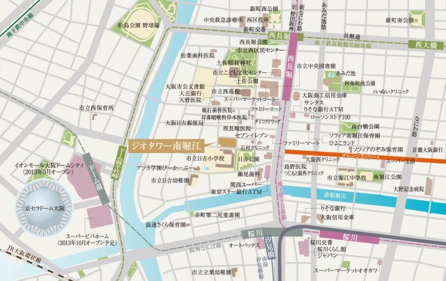【間取り】 | ジオタワー南堀江
