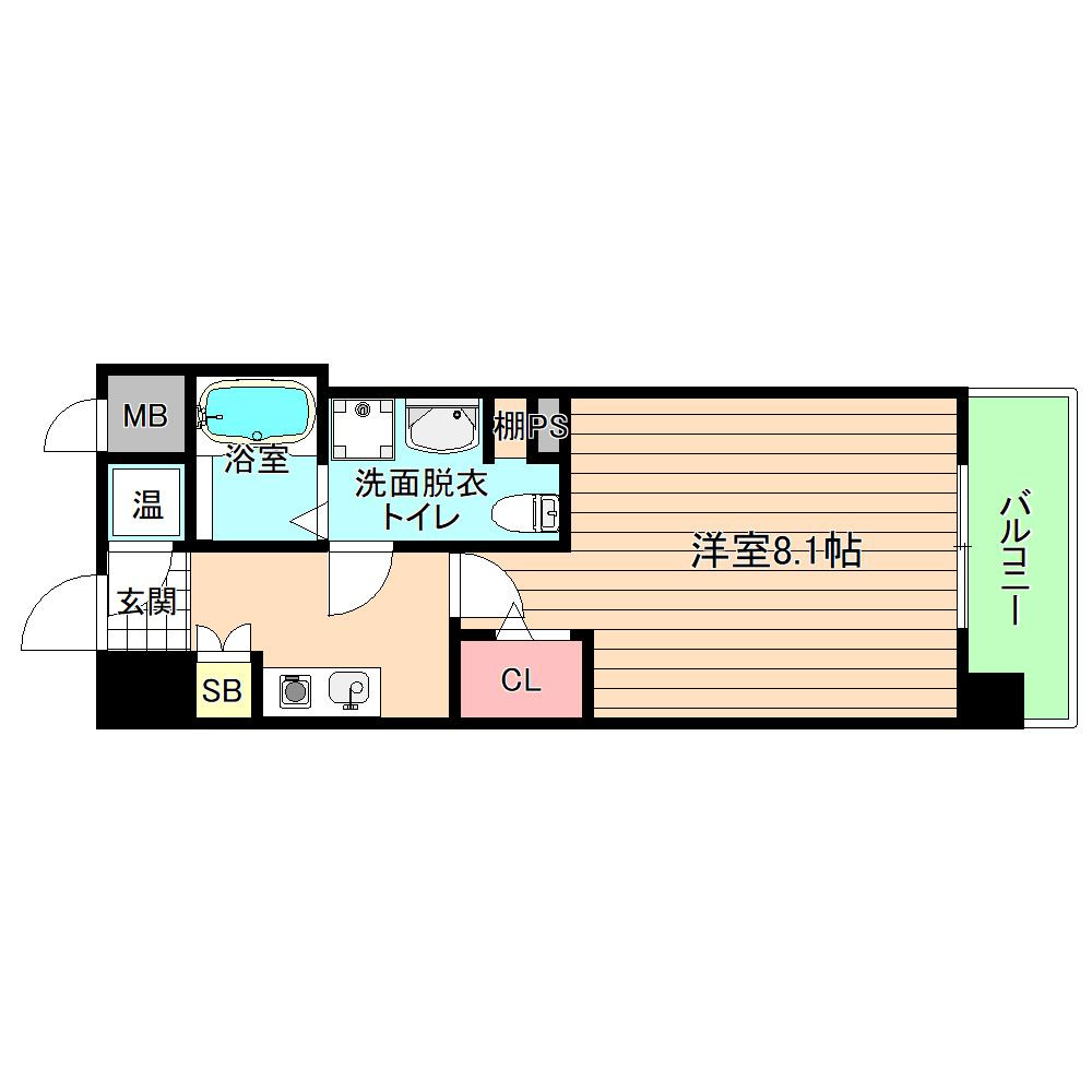 大阪市城東区鴫野西２丁目の賃貸マンションの間取り