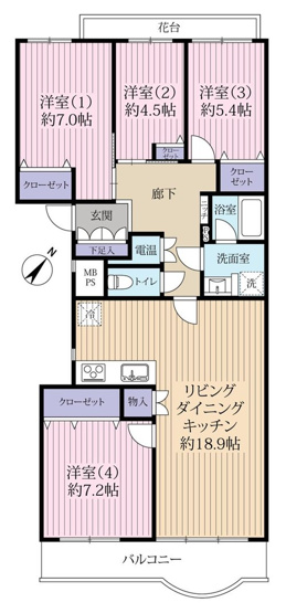 【間取り】 | 千里藤白台リッツハウス