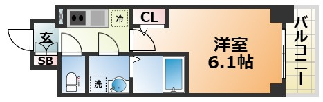 エスリード神戸ラ・コスタの間取り