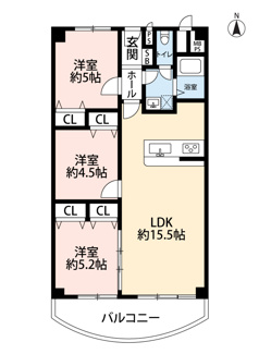 【間取り】 | 南茨木ハイタウン美沢F棟