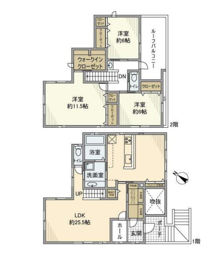 【間取り】 | 彩都あさぎ２丁目戸建