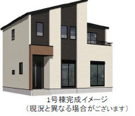 仲介手数料不要　よかタウンAdoble東区新外3丁目1期【山ノ内小・錦ヶ丘中】の外観パース