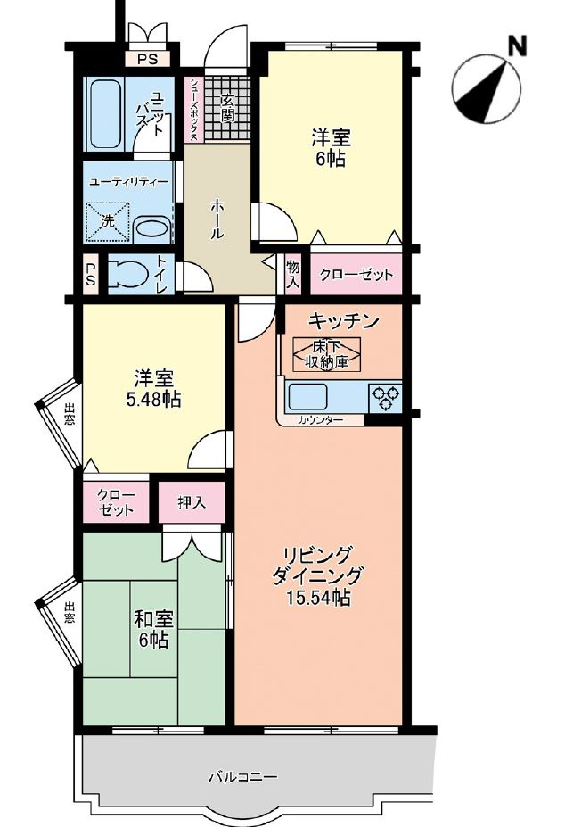 ラフィーネ小石川の間取り