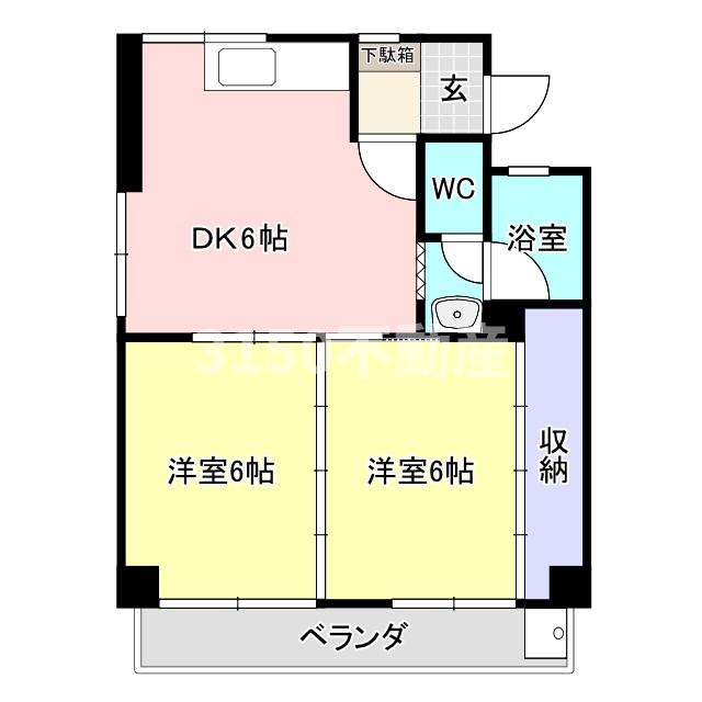 メゾンKの間取り