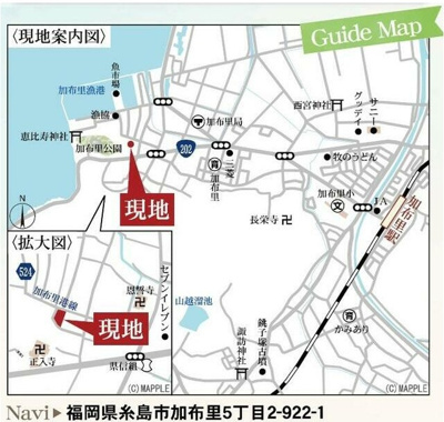 【地図】 | 福岡県糸島市加布里5丁目