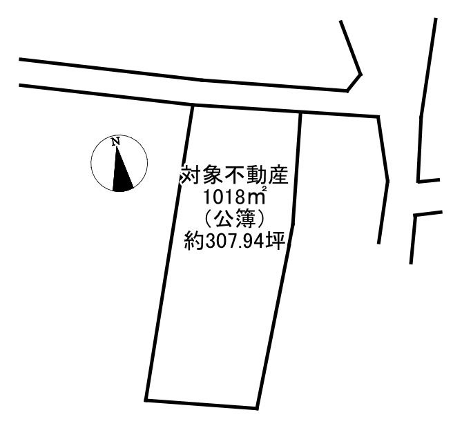 -三丁目不動産-上里町七本木　売土地の区画図