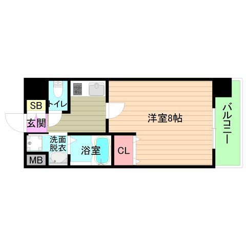 大阪市城東区蒲生２丁目の賃貸マンションの間取り