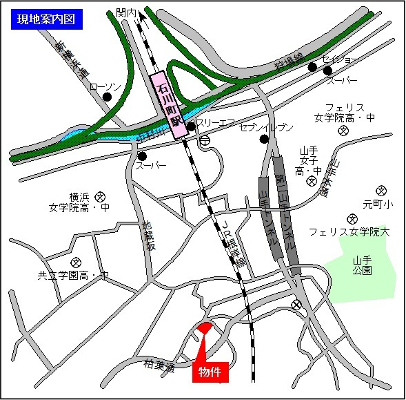 ラピス山手の地図|案内図