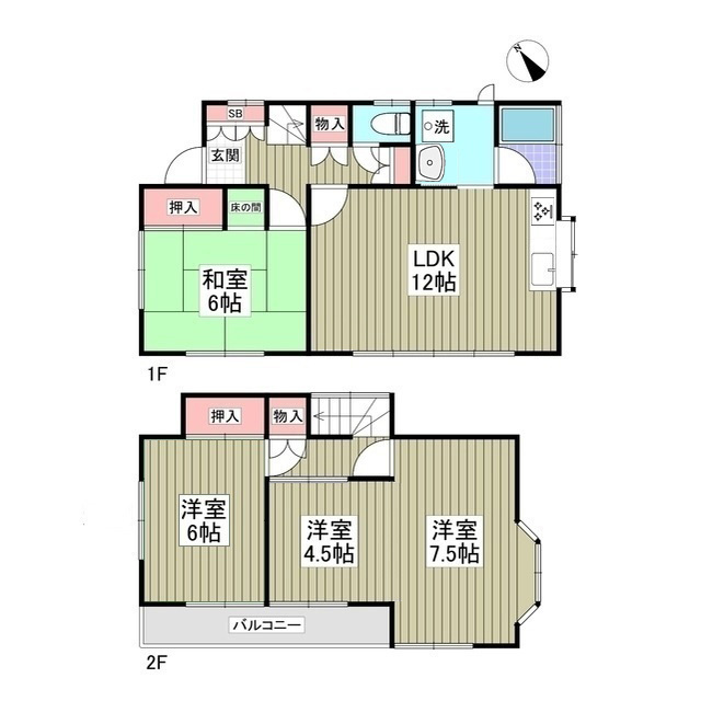 リブレス外川戸建の間取り