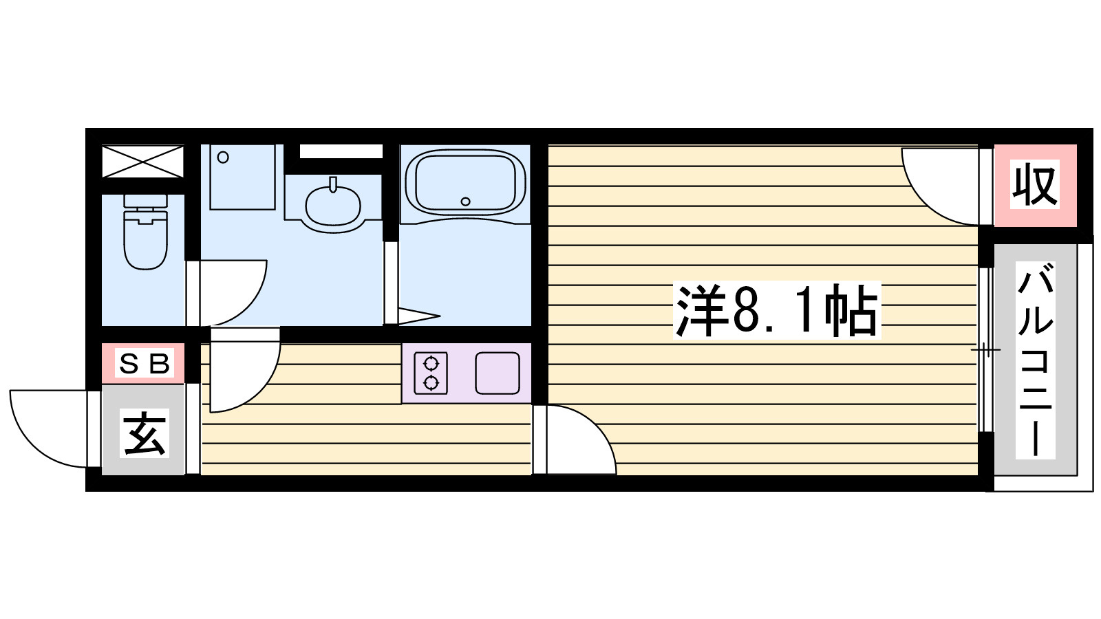クレイノコニシハウスの間取り