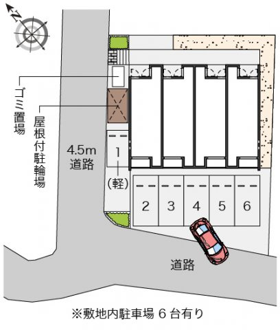 クレイノＷＩＮＤＳ　Ⅵの駐車場
