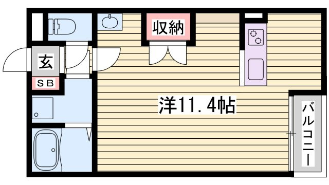 レオネクストたちばなの間取り