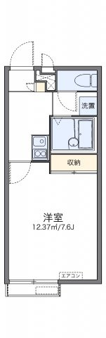 レオパレスイルクオーレの間取り