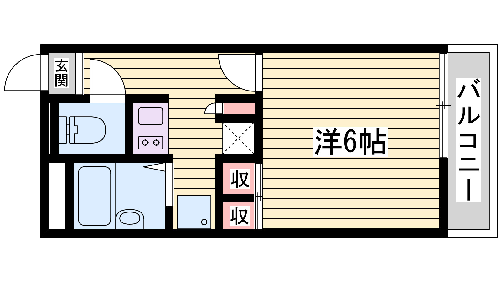 レオパレス西神の間取り