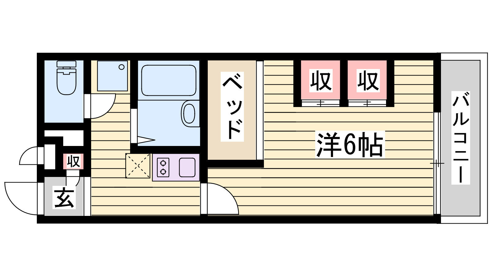 レオパレス宮南の間取り