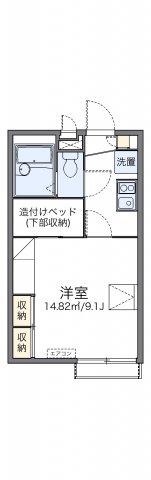 レオパレス天神Ⅲの間取り
