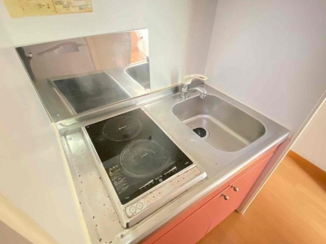 神戸市西区伊川谷町有瀬のアパートのキッチン