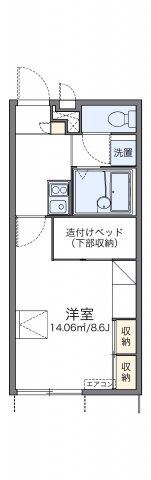 明石市魚住町住吉３丁目のアパートの間取り