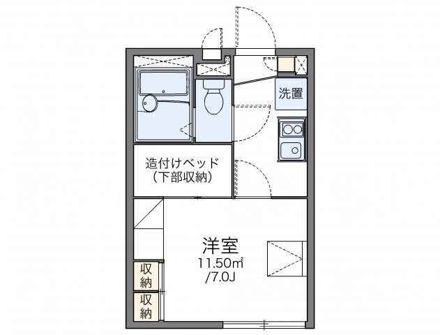 レオパレスアカネの間取り