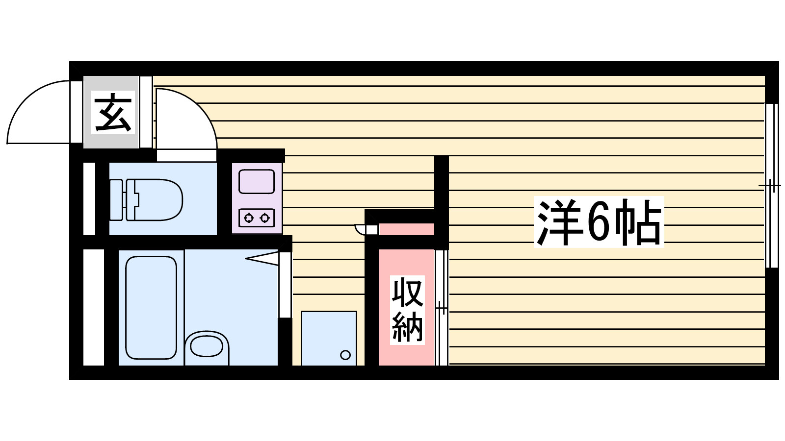 レオパレスパールライトの間取り