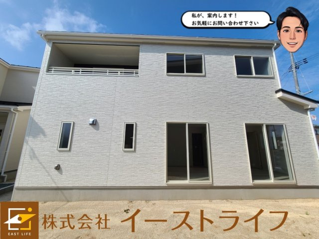 【新築戸建】　いわき市平中神谷3期　ラスト1棟の外観|1号棟外観写真　随時ご案内いたします。