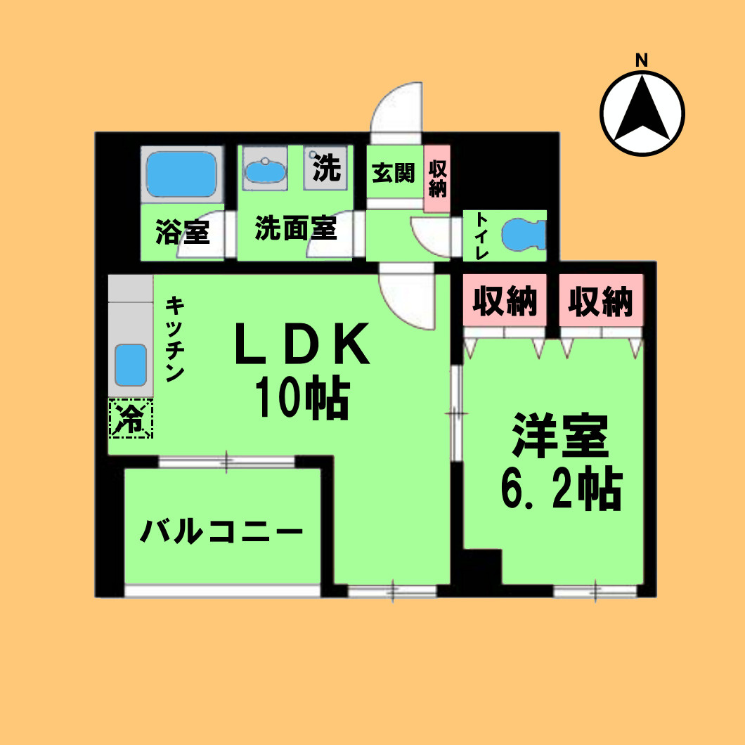 CASA NISHIKAWAの間取り