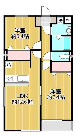 グリシーヌ登戸の間取り